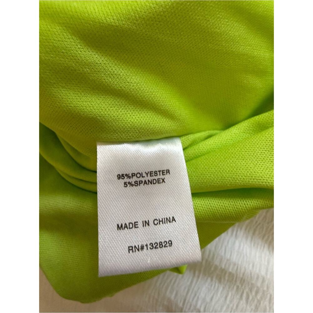 REVOLVE Superdown Kerrie Deep V Dress Metallic Green Ruched Mini Dress Small - Picture 8 of 10